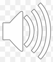 Speaker Clipart Audio Symbol - Sound Icon White Png