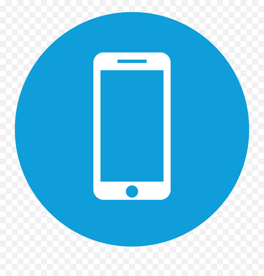 Blue Smart Phone Icon Clipart - Mobile Phone Logo Blue Png,Blue Phone Png