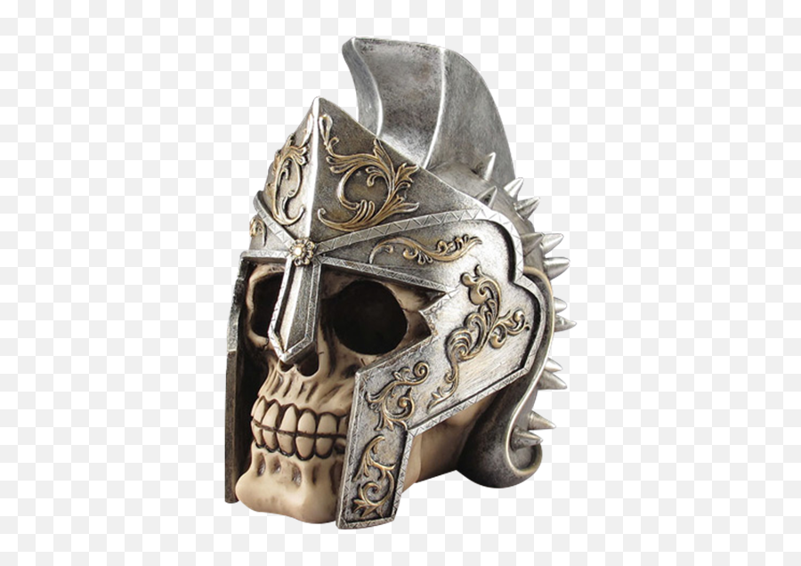 Download Roman Helmet Skull Statue - Armour Png,Roman Helmet Png