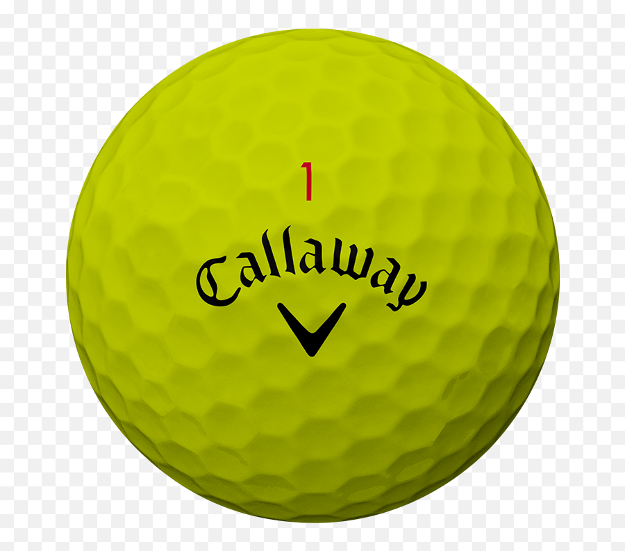 Chrome Soft Yellow Golf Balls - Callaway Golf Ball Png,Golf Ball Transparent