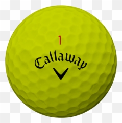 Chrome Soft Yellow Golf Balls - Callaway Golf Ball Png,Golf Ball Transparent