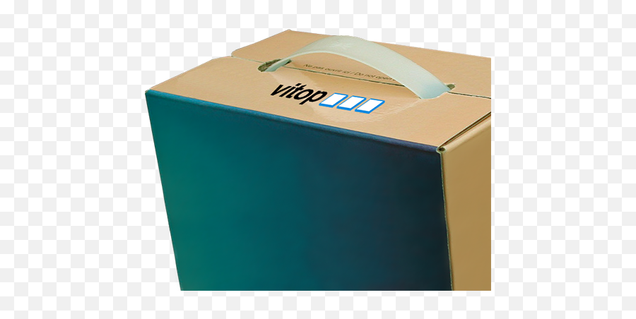 Handles Features Vitop Your Partner - Carton Png,Cardboard Box Transparent
