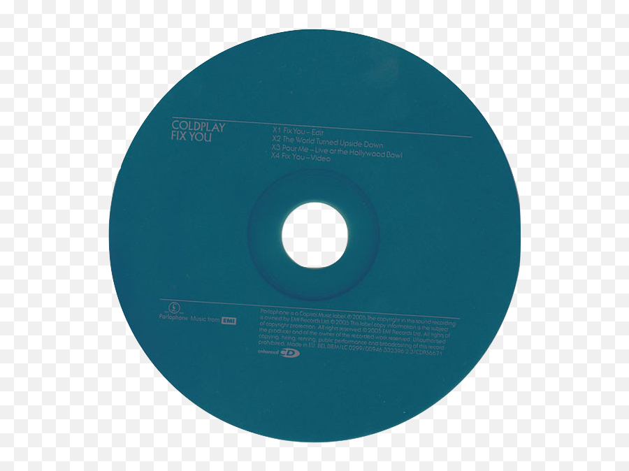 Coldplay - Fix You Theaudiodbcom Optical Disc Png,Coldplay Logo