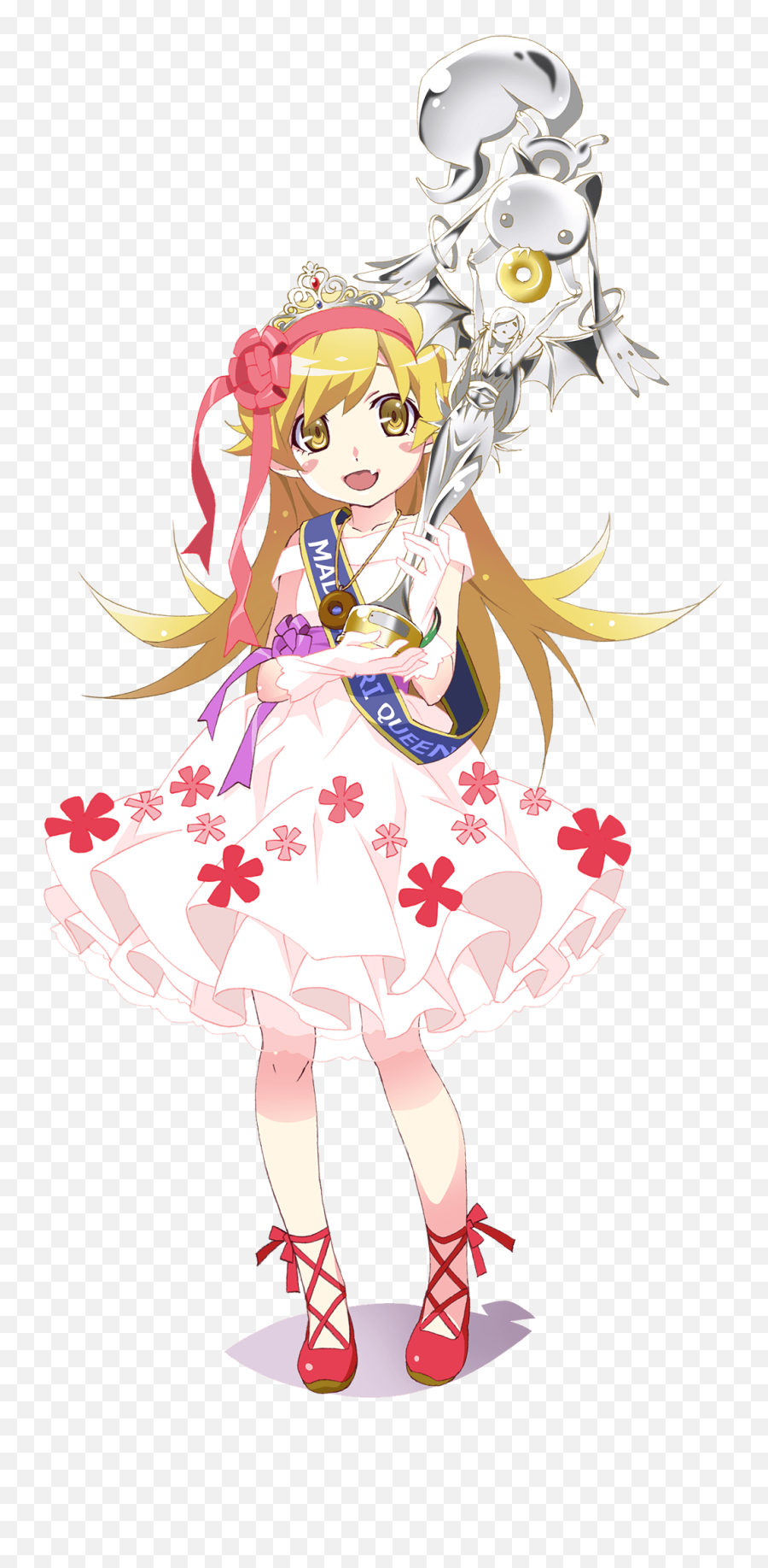 Shinobushinobu Is The Queen - Puella Magi Madoka Magica Oshino Shinobu New Year Png,Madoka Magica Transparent