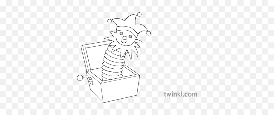 Jack In The Box Black And White - Draw A Jack In The Box Png,Jack In The Box Png