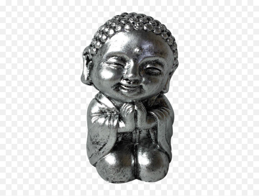 Download Hd Little Buddha Statue - Silver Buddha Statue Artifact Png,Vaporwave Statue Transparent