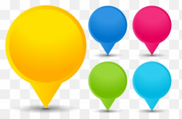 Location Marker - Icon Vector Pointer Map Orange png