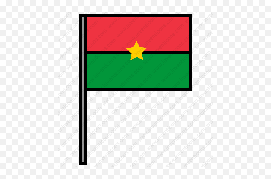 Download Burkina Flag Vector Icon - Vertical Png,Nation Flag Icon