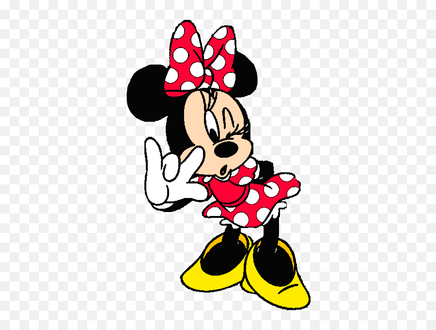 Minnie Mouse Heart Transparent Clipart Kid - Clipartingcom Rosto Minnie Piscando Png,Minnie Mouse Transparent