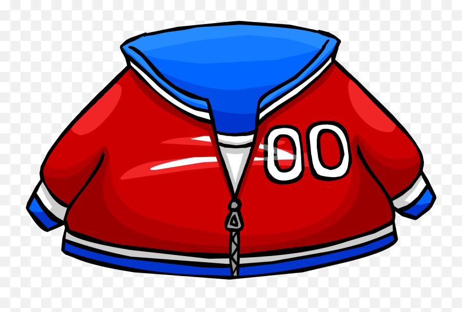 Download Red Track Jacket Clothing Icon Id 4004 - Chamarra Club Penguin Blue Jacket Png,Track Id Icon