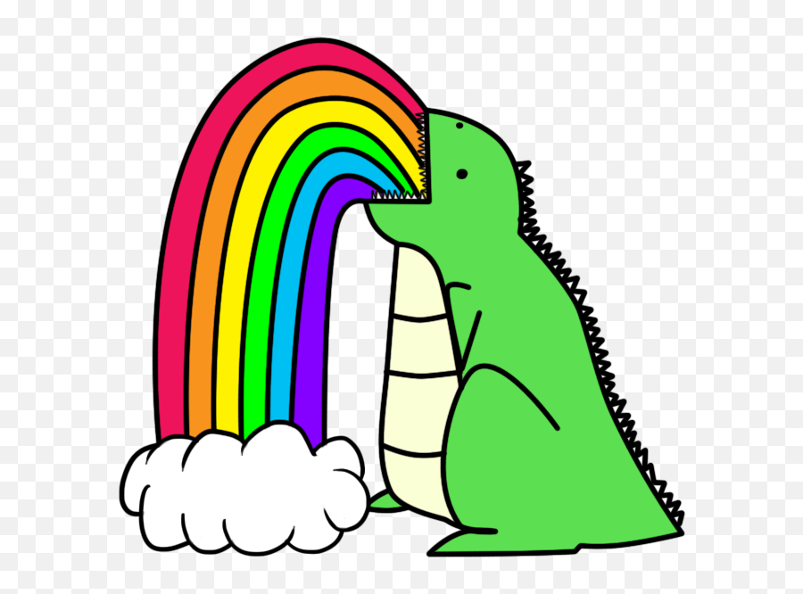 Puke Rainbows Png Image - Barfing Cloud Puke Rainbow,Rainbows Png