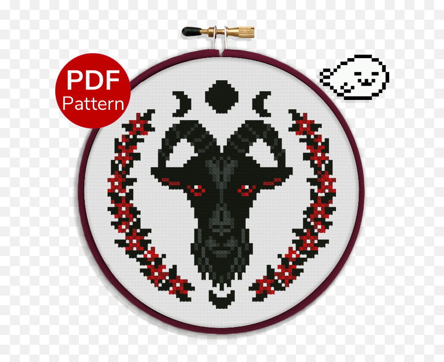 Black Goat - Cross Stitch Pattern Rosie The Riveter Cross Stitch Png,Atheist Icon
