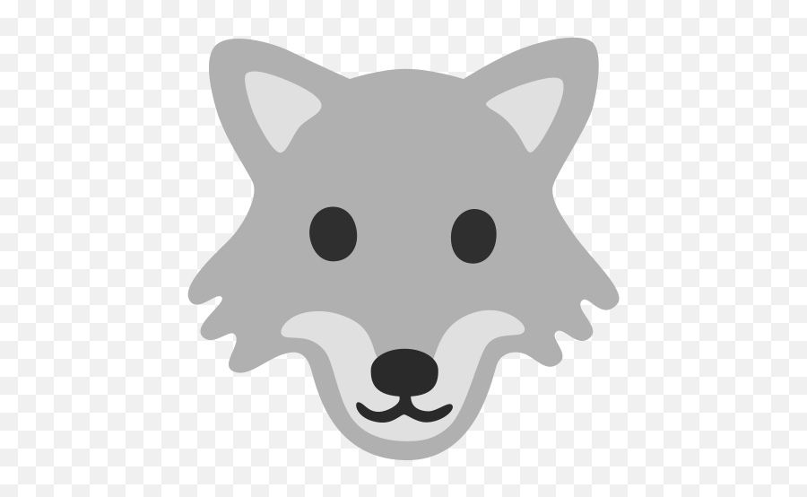 Wolf Emoji - Wolf Emoji Png,Wolf Face Icon