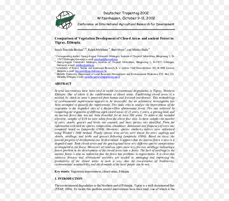 Pdf Comparison Of Vegetation Development Closed Areas - Document Png,Ralph Dbh Icon