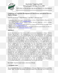Pdf Comparison Of Vegetation Development Closed Areas - Document png
