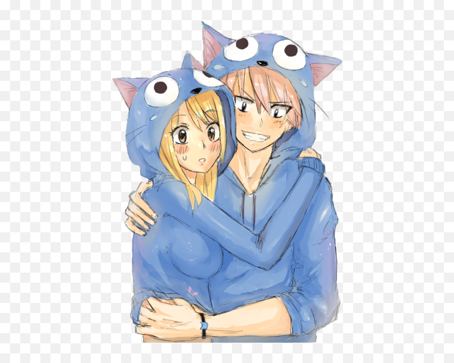 Nalu Natsu Lucy Fairytail - Cute Natsu And Lucy Png,Natsu Png