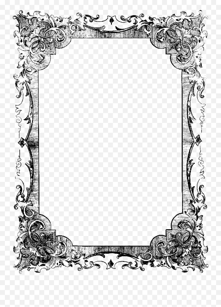 Frame Clip Victorian Picture - Elegant Frame Png,Victorian Frame Png