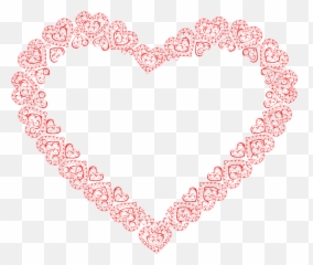 Fractal Heart Frame Valentines - Moldura Dia Dos Namorados Png