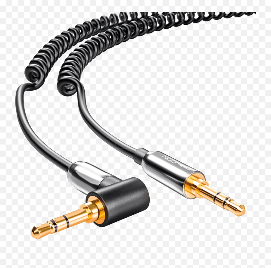 Audio Cable 35 Mm Jack 90 Coiled 3 M - Cable Jack Audio Png,Jack Jack Png