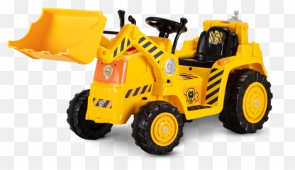 Kid Trax Paw Patrol Rubbles Digger - Paw Patrol Ride On Car Png,Rubble Png