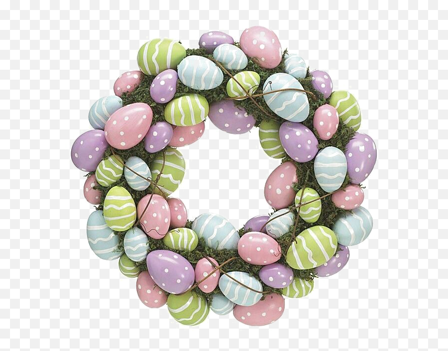 Easter Wreath Png Image Background - Easter Wreath Png Transparent,Easter Background Png