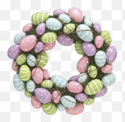 Easter Wreath Png Image Background - Transparent