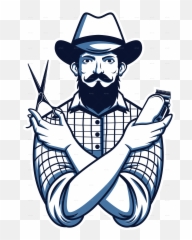 Download Hd Barber Shop Vector - Logo Png Barbershop