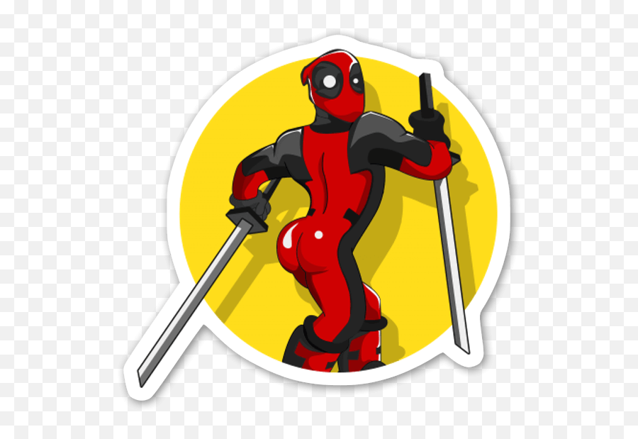 Stupid Sexy Deadpool - Stickerapp Deadpool Stickers Png,Deadpool Transparent Background
