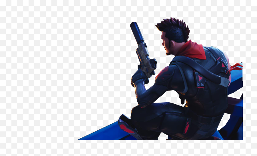Sitting With A Gun Fortnite Thumbnail Template Png Image - Fortnite Free Thumbnail Template,Rifle Png