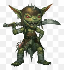 Goblin With Sword Transparent Png - Dungeons And Dragons Goblin,Goblin Transparent