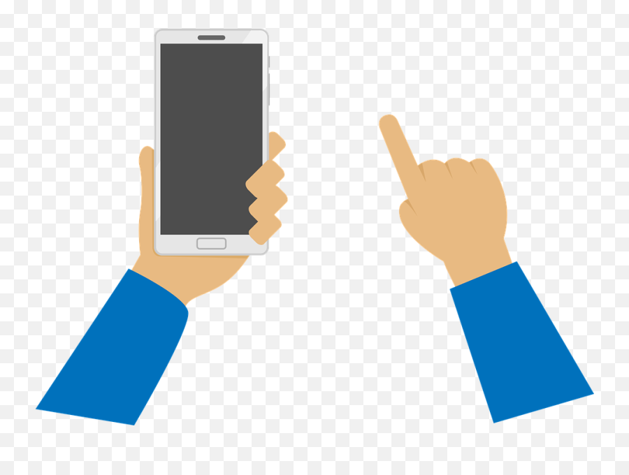 Download - Hand Phone Vector Png,Phone In Hand Png