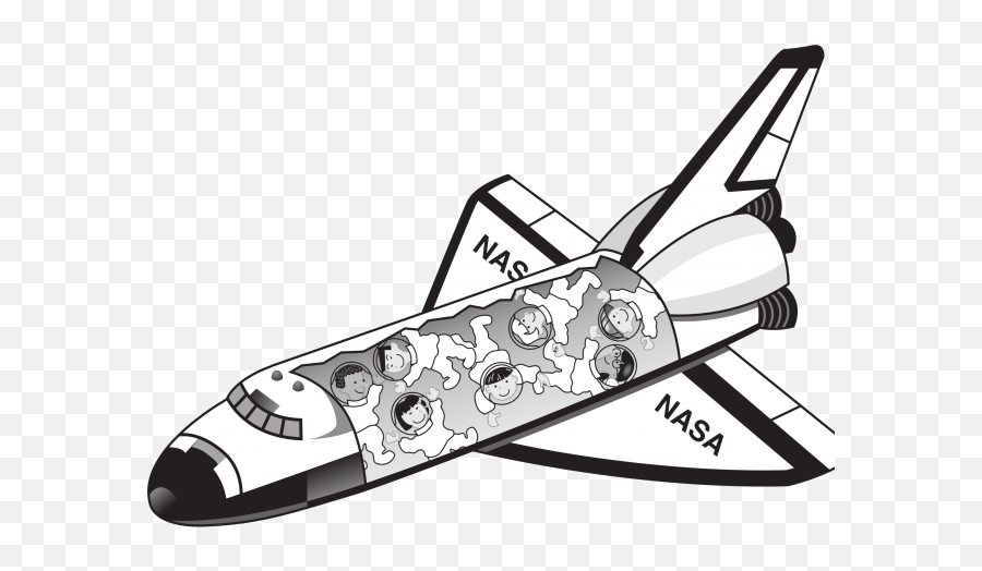 Spaceship Clipart Space Car - International Space Station Space Shuttle Clip Art Png,Spaceships Png
