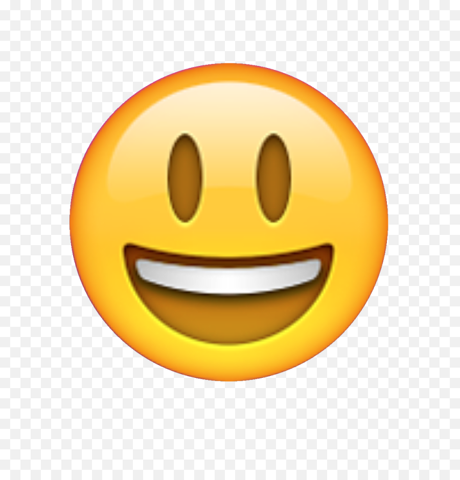 Happy Face Emoji Transparent Background - Emoji Smiley Face Png,Happy Face Transparent Background