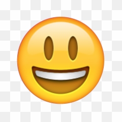 Happy Face Emoji Transparent Background - Smiley Png