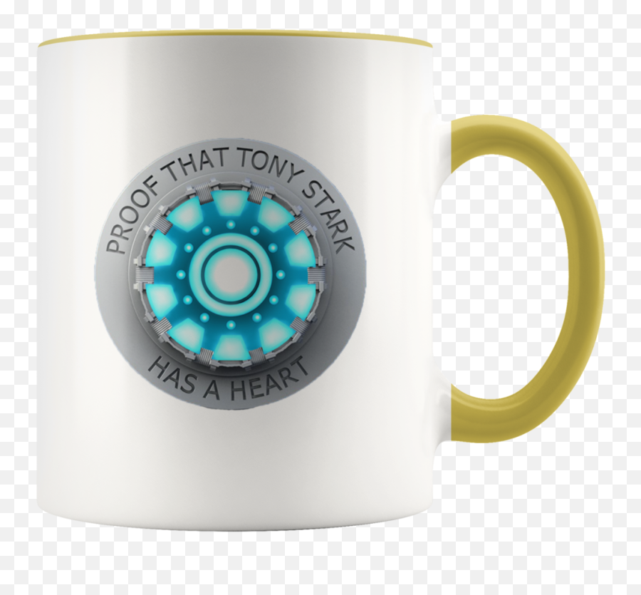 Proof That Tony Stark Has A Heart Arc - Coffee Cup Png,Arc Reactor Png