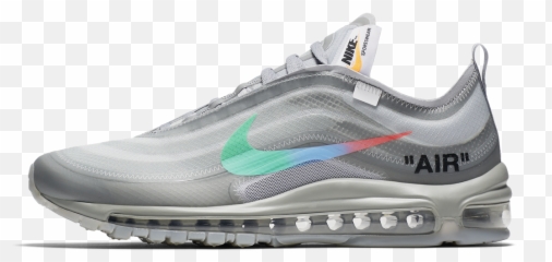Nike Check - Off White X Air Max 97 Menta Transparent Per png