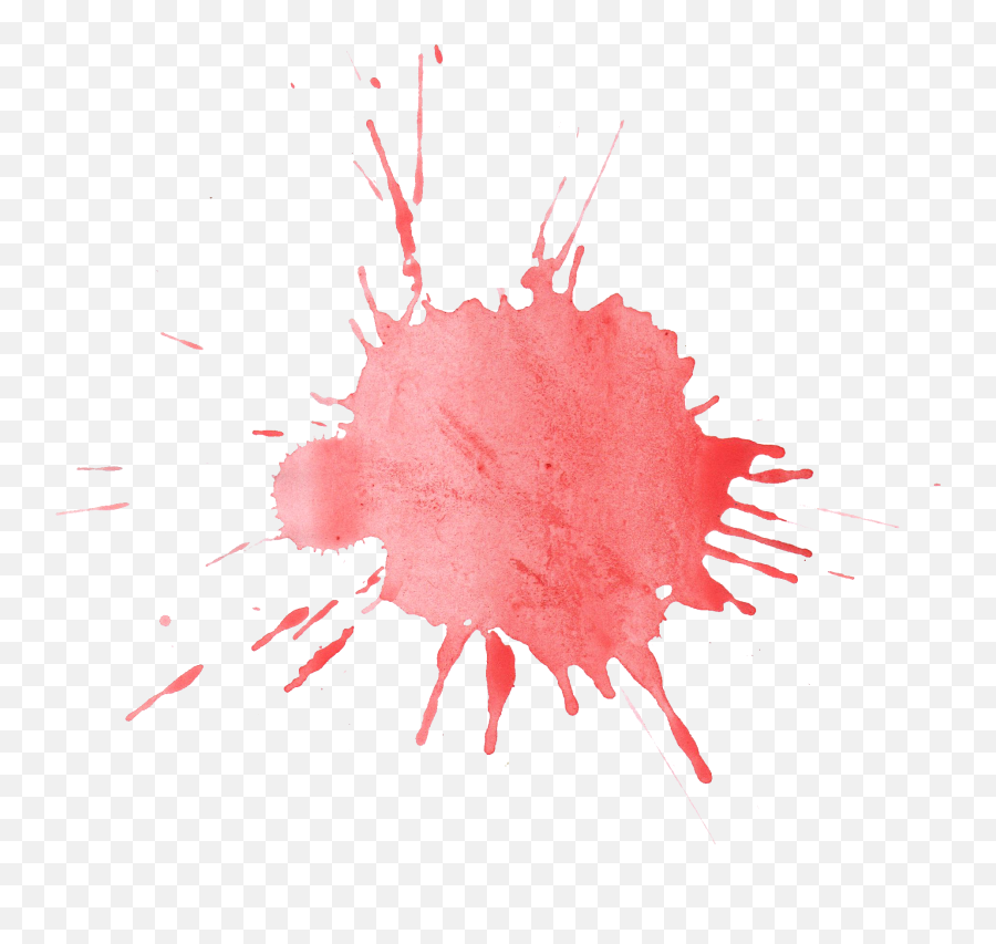 21 Red Watercolor Splatter - Watercolor Pink Paint Splatter Png,Red Splash Png