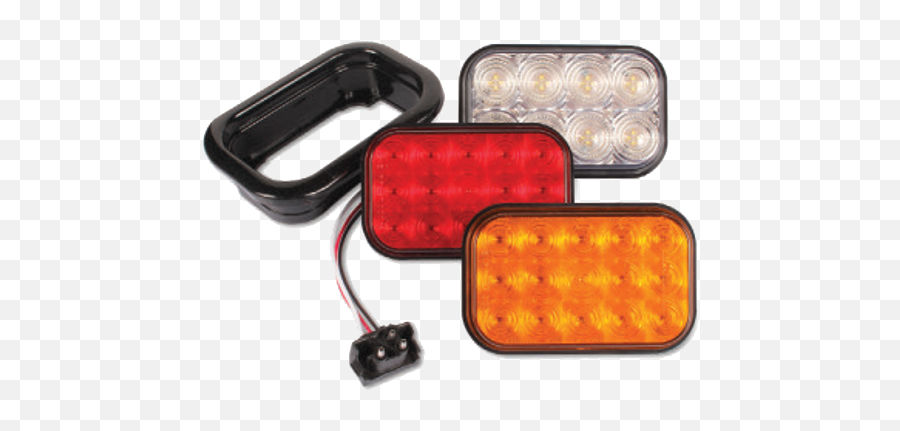Download Automotive Tail Brake Light Png Free - Rectangular Amber Led Lights,Red Light Png