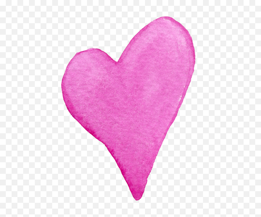 Download Pink Heart Watercolor Png Transparent - Uokplrs Pink Heart Watercolor Png,Watercolor Heart Png