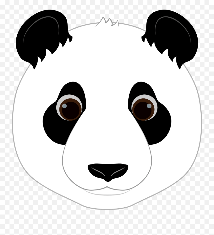 Panda Face Clipart - Dot Png,Panda Face Png