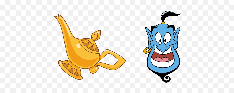 Aladdin Lamp And Genie Cursor U2013 Custom Browser Extension - Cartoon Lamp From Aladdin Png,Aladdin Lamp Png