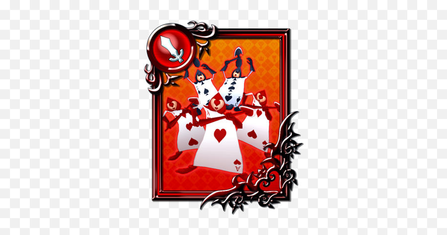 Playing Cards Card - Khux Wiki Kingdom Hearts Union Png,Queen Of Hearts Card Png