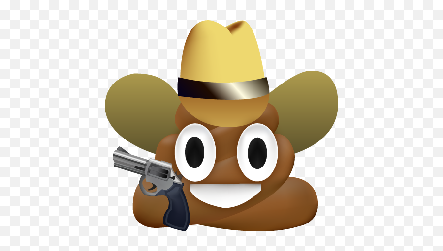 Feces Pile Of Poo Emoji Counter - Poop Emoji With Cowboy Hat Png,Cowboy Emoji Transparent