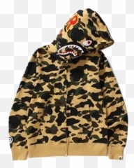 A Bathing Ape 1st Camo Shark Full Zip - Bape Ponr Shark Hoodie Png,Bape Shark Png