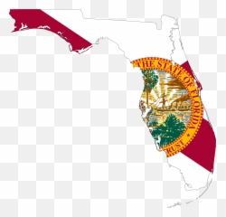 Download Hd 2000px Flag Map Of Florida - State Of Florida Flag Png,Florida Map Png