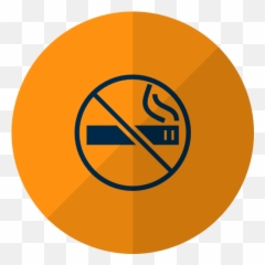 Yellow No Smoking Free Icon Of Hotel And Spa Icons - Avoid Touching Your Eyes Nose And Mouth Icon Png,Icon No Smoking