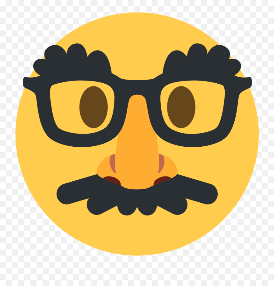 Disguised Face Emoji - Disguised Face Emoji Png,Mustache Icon Copy And Paste