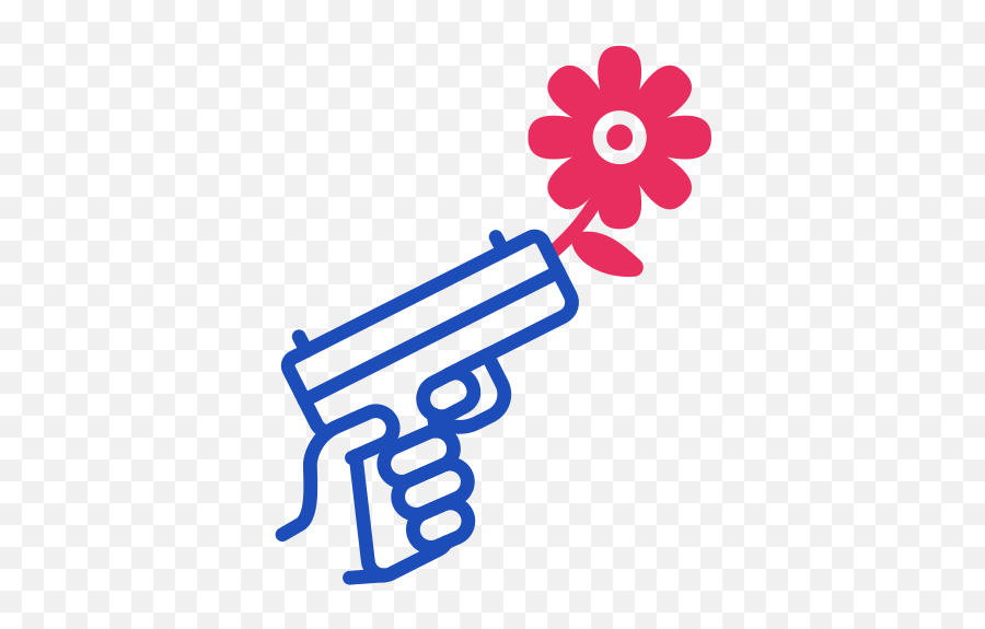 Gun Control Flower Free Icon Of Us - Flower 10 Petals Clipart With Pot Png,Firearm Icon