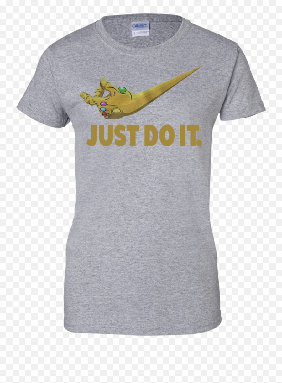 Just Do It Infinity Gauntlet U2013 Thanos Nike Logo G200l Gildan Ladiesu2019 100 Cotton T - Shirt Men Png,Infinity Gauntlet Logo