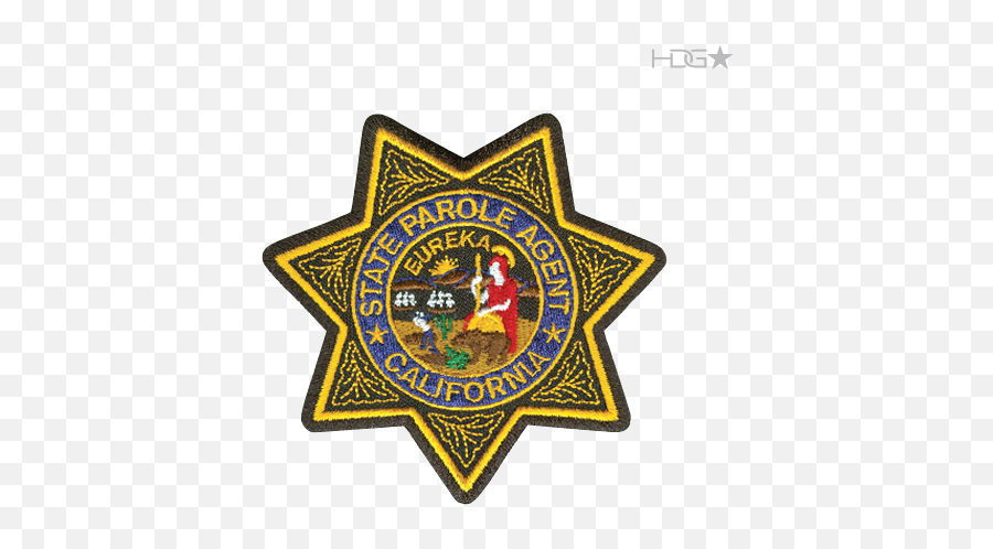California Parole Agent Badge Patch - California State Parole Agent Patch Png,California Flag Icon